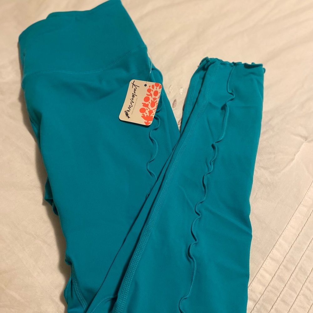 Free Movement Turquoise Leggings